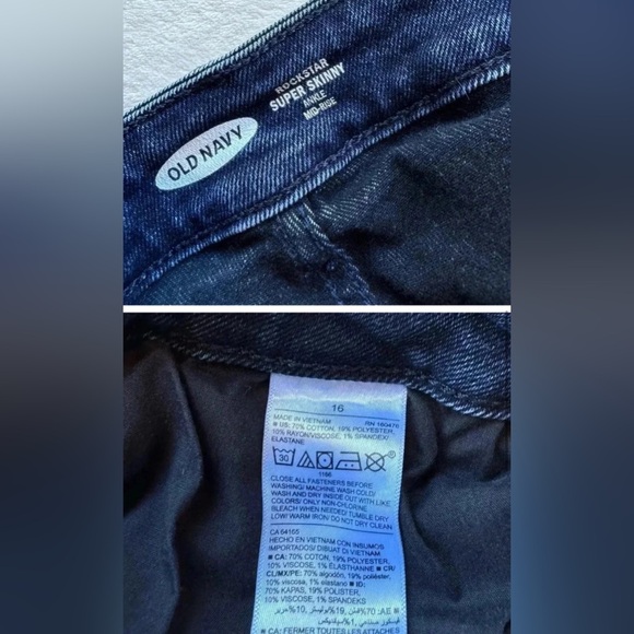 Old Navy Women’s Jeans Bundle - Rockstar Skinny & Kicker Bootcut - Size 16 - Picture 9 of 10